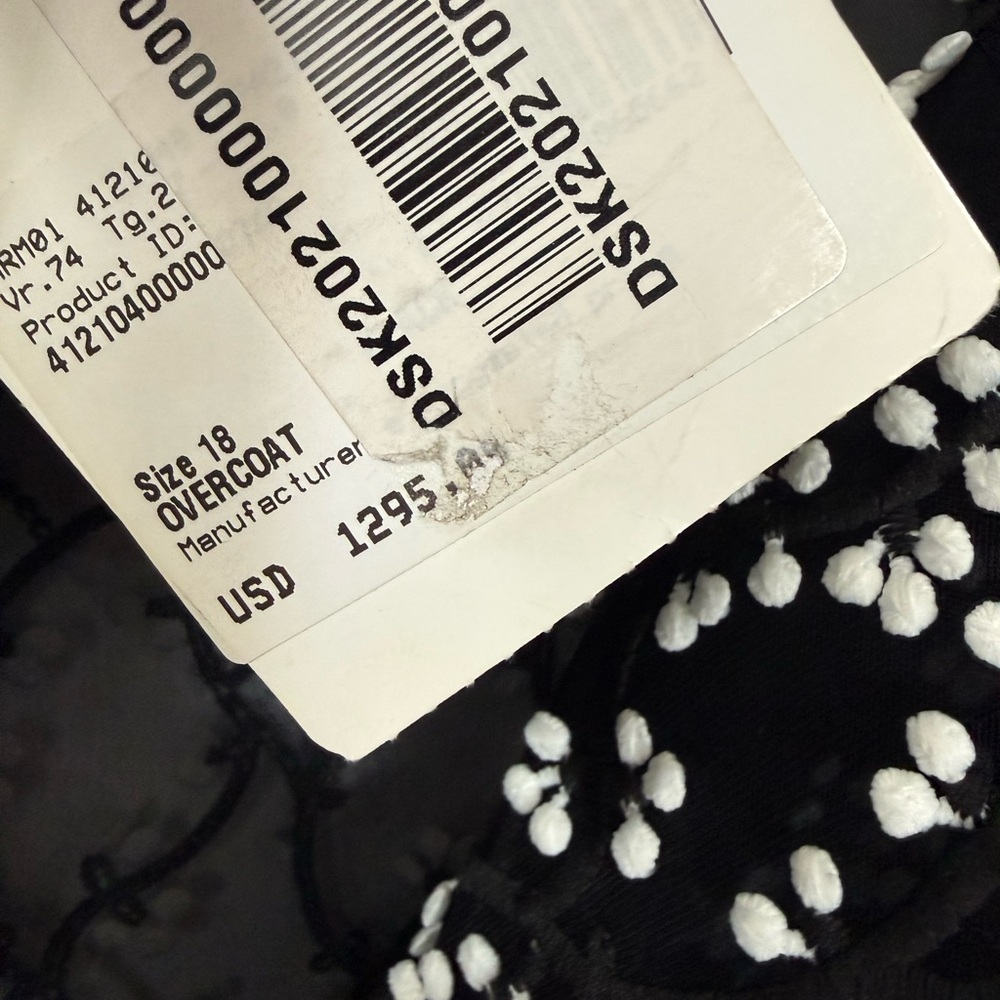 Marina Rinaldi Topazio Embroidered Overcoat NWT- 18 - Picture 8 of 13